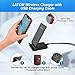 LATOW Wireless Charger, 7.5W Qi Wireless Charger Compatible for iPhone X/8/8 Plus, 10W Fast Wireless Charger Compatible for Galaxy S9/S9+/S8/Note 8/S7/S7 Edge, 5W for QI-Enabled Devices (No Adapter)