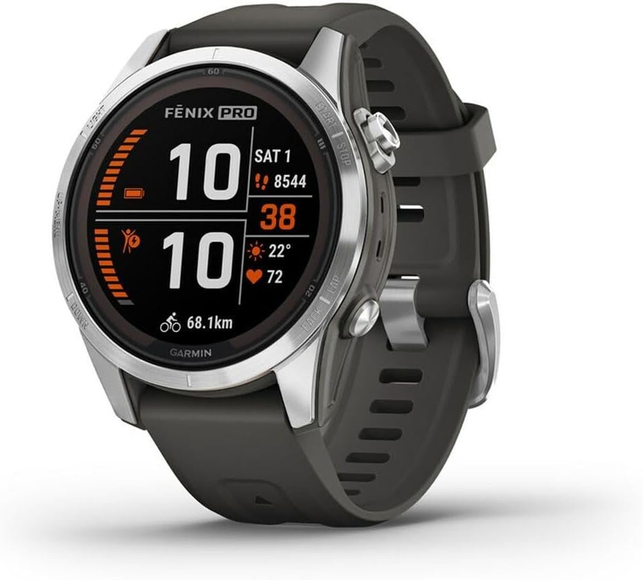 Garmin fenix 7S Pro Solar 42mm GPS Smartwatch Multisport Touchscreen Buttons