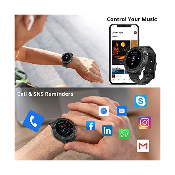 Blackview Smart Watch, X5 Fitness Tracker Heart Rate Monitor Watch, IP68 Waterproof Sport Smart Watch for Men Women, 1.3…