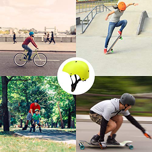 image for 67i Adult Skateboard Helmet CPSC Certified Adult Bike Helmet Adjustabl