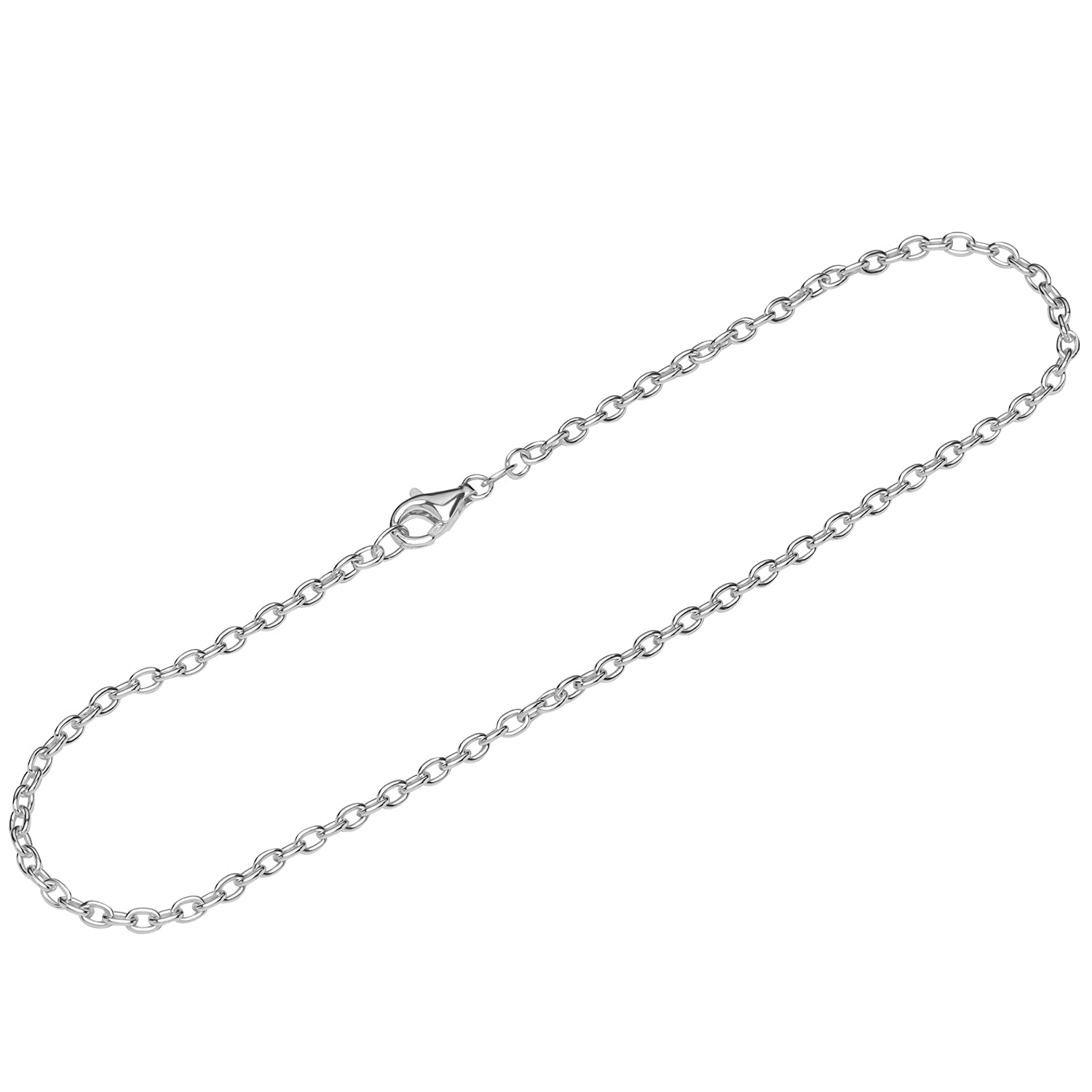 NKlaus bracelet 925 Sterling Silver 26cm bar anchor chain ladies designer bracelet chain 12586