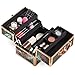 Beautify Small Jungle Professional Makeup Cosmetic Organizer Train Case 10
