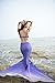 Kpblis Mermaid Tails Costume for Swimming,High Flexibility Mermaid Swimsuit for Kids and Adults Includes Bikini purple M