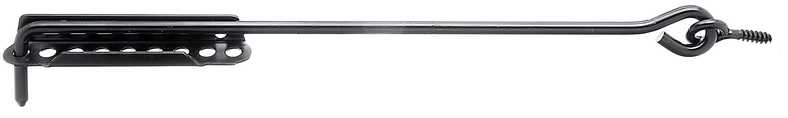GAH-Alberts Black Alberts 204242 Storm Hook with Hard Plate or Eyelets on Plates Length 400 mm Hook Diameter 8 mm