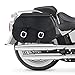 Nomad USA Extra-Large Universal Reinforced Armor Synthetic Black Leather Throw Over Motorcycle Saddlebags (Plain)