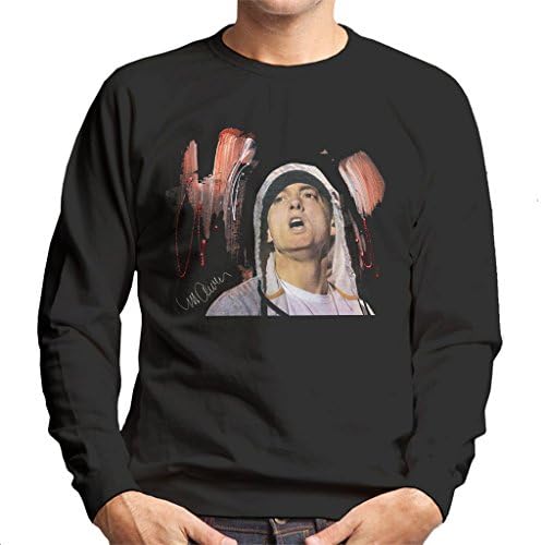 Sidney Maurer Original Portrait of Eminem Men's Sweatshirt