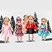 FairyStar American Girl Doll Clothes Wardrobe Makeover (10pcs), 5 Outfits American Girl Doll Accessories Set Clothes, Fits 18