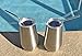 Insulated Double Walled and Vacuum Sealed 16 oz Stainless Steel Elegant Wine Glass Tumbler Set of 2 with Lids and Stainless Steel Straws - No Sweat - No Seams - Enjoy Beer Iced Tea Water Soda Coffee