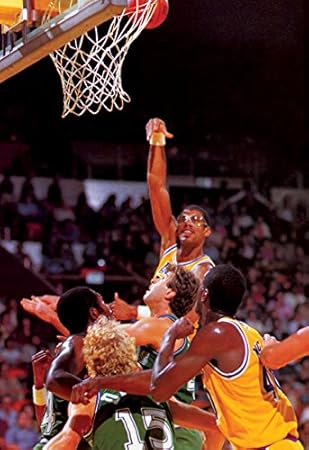Kareem Abdul-Jabbar Póster, gancho Shot, los angeles, Lakers, NBA ...