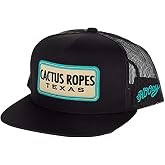 HOOEY Cactus Ropes CR63 5-Panel Trucker Hat Black
