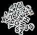 Symak k0163-X White Plastic Alphabet Cookie Cutters 1 1/2