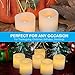 Vont Flameless LED Candles, Flickering, Battery Powered, Real Wax, Realistic Decor Unscented, 6 Pack, Yellow Light