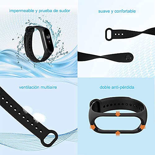 Pack Bands for Xiaomi Mi Band Strap Mi Band Strap, Soft