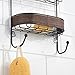 mDesign Bathroom Shower Caddy for Shampoo, Conditioner, Soap, Razors - Bronze