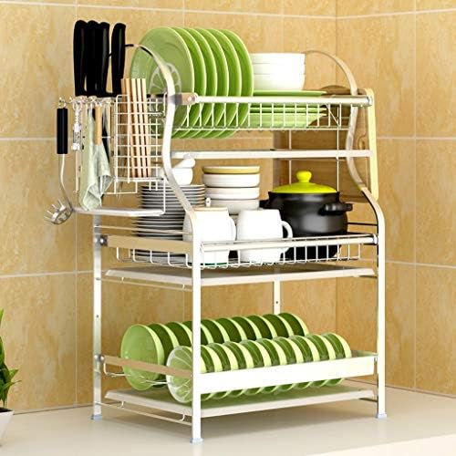 食器乾燥ラック シンク上ディスプレイスタンド 水切り ステンレススチール ストレージラックステンレススチール キッチン用品 収納棚 ディスカウント