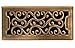 Accord AMFRABC410 Charleston Floor Register, 4-Inch x 10-Inch(Duct Opening Measurements), Antique Brass