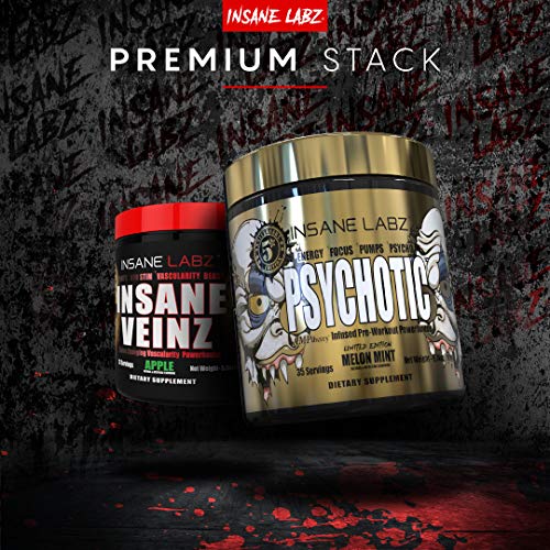 Insane Labz Psychotic Gold, High Stimulant Pre Workout Powder, Extreme