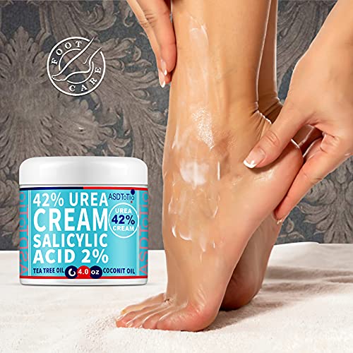 Urea 42 Foot Cream Plus Salicylic Acid 4 Oz Moisturizes and