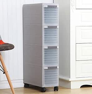 Armario Estrecho Cajón De Cocina De Plástico Gabinete De Almacenamiento