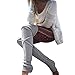 Leg Warmer, L&ZZ Women Thigh High Tie Cable Knit Crochet Long Boot Socks