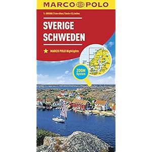 MARCO POLO Länderkarte Schweden 1:800 000: Wegenkaart 1:800 000