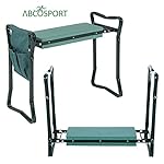 Garden Kneeler And Seat - Protects Your Knees, Clothes From Dirt & Grass Stains - Foldable Stool For Ease Of Storage - EVA Foam Pad - Sturdy and Lightweight - Comes With A Free Tool Pouch!