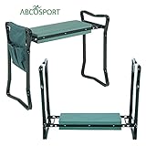 Garden Kneeler And Seat – Protects Your Knees, Clothes From Dirt &amp; Grass Stains – Foldable Stool For Ease Of Storage – EVA Foam Pad – Sturdy and Lightweight – Comes With A Free Tool Pouch! ()