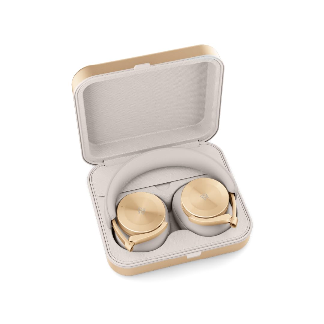 Bang & Olufsen Beoplay H95 Premium Comfortable Wireless Active Noise Cancelling (ANC) Over-Ear Headphones with Protective Carrying Case, Gold Tone