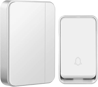 Nutone La204wh Wireless Plug In Door Chime With Built In Strobe Light Receiver And Button White Finish Amazon Com Doors Plugs Strobing