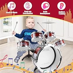 OoneWiser Kids Drum Set for Toddlers Toy- Musical