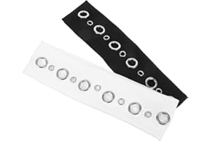 BESPORTBLE 2pcs Punk Out Eyelets Headbands Stretchy Elastic Hair Bands with for