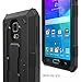 Note 4 Case, Galaxy Note 4 Case, E LV Galaxy Note 4 Case - SHOCK ABSORPTION / HIGH IMPACT RESISTANT Full Body Hybrid Armor Protection Defender Case Cover for Samsung Galaxy Note 4 - [BLACK/BLACK]