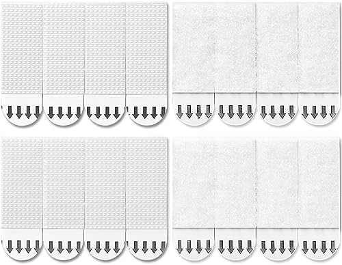 Sinnsally Small Picture Hanging Strips Heavy Duty,40-Pairs(80 Strips) Sticky Picture Hangers for Walls Hanging Without Nail,Damage Free No Nails Refill Adhesive Poster Frame Mounting