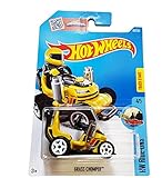 Hot Wheels 2016 HW Ride-Ons Grass Chomper (Ride-On Lawn Mower) 69/250, Yellow