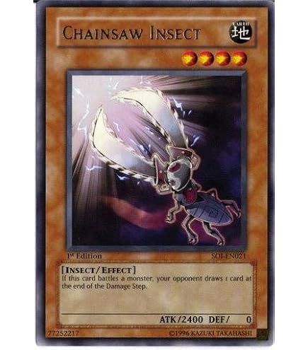 Amazon.com: Yu-Gi-Oh! - Chainsaw Insect (SOI-EN021) - Shadow