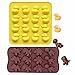 IHUIXINHE Food Grade Silicone Non-Stick Ice Cube Mold, Jelly, Biscuits, Chocolate, Candy, Cupcake Baking Mould, Muffin Pan (Duck & Dinosaur 2PCS)