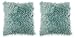Chanasya Soft Shaggy Fuzzy Mangolian Faux Fur Cozy Elegant Chic Decorative Aqua Blue Throw Pillow Cover Pillow Sham- Turquoise Teal 2-Pack Throw Pillowcase 18x18 Inches (Pillow Insert Not Included)