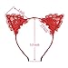XIMA 2017 New Style Lace Cat Ears Girls Hair Accessories Headwear Children Cat Ears Hairband Headband for Birthday Party Women Cat Ears Headbands (8pcs)
