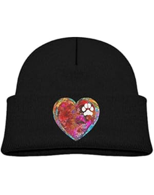 Kids Funny Puppie In My Heart Labrador Dog Graphic Casual Flexible Winter Knit Hats/Ski Cap/Beanie/Skully Hat...