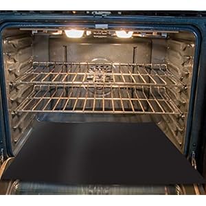 Non Stick Heavy Duty Oven Liner, Black, Suitable for Fan Assisted ovens