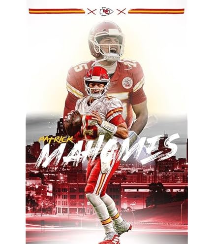 Amazon.com: lfcxyffs Patrick Mahomes Canvas Poster Wall Art Decor