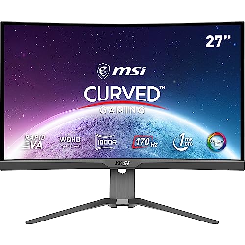 MSI MAG 275CQRF QD ecran plat de PC 68,6 cm (27) 2560 x 1440 pixels Wide Quad HD Noir
