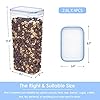 Vtopmart 2.8L Cereal Containers for Storage,Plastic BPA Free Kitchen Pantry Flour Storage,Dry Food Keepers,Set of 4 with…