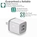 USB Wall Charger, BEST4ONE 6-Pack 2.1A/5V Dual Port USB Plug Power Adapter Charging Block for iPhone X 8/7/6 Plus SE/5S, Samsung, LG, Moto, Android Phone -White