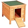 VivaPet Wooden Cat /Puppy /Rabbit /Guinea Pig Hide House, 50 cm Length x 42 cm Width x 43 cm Height