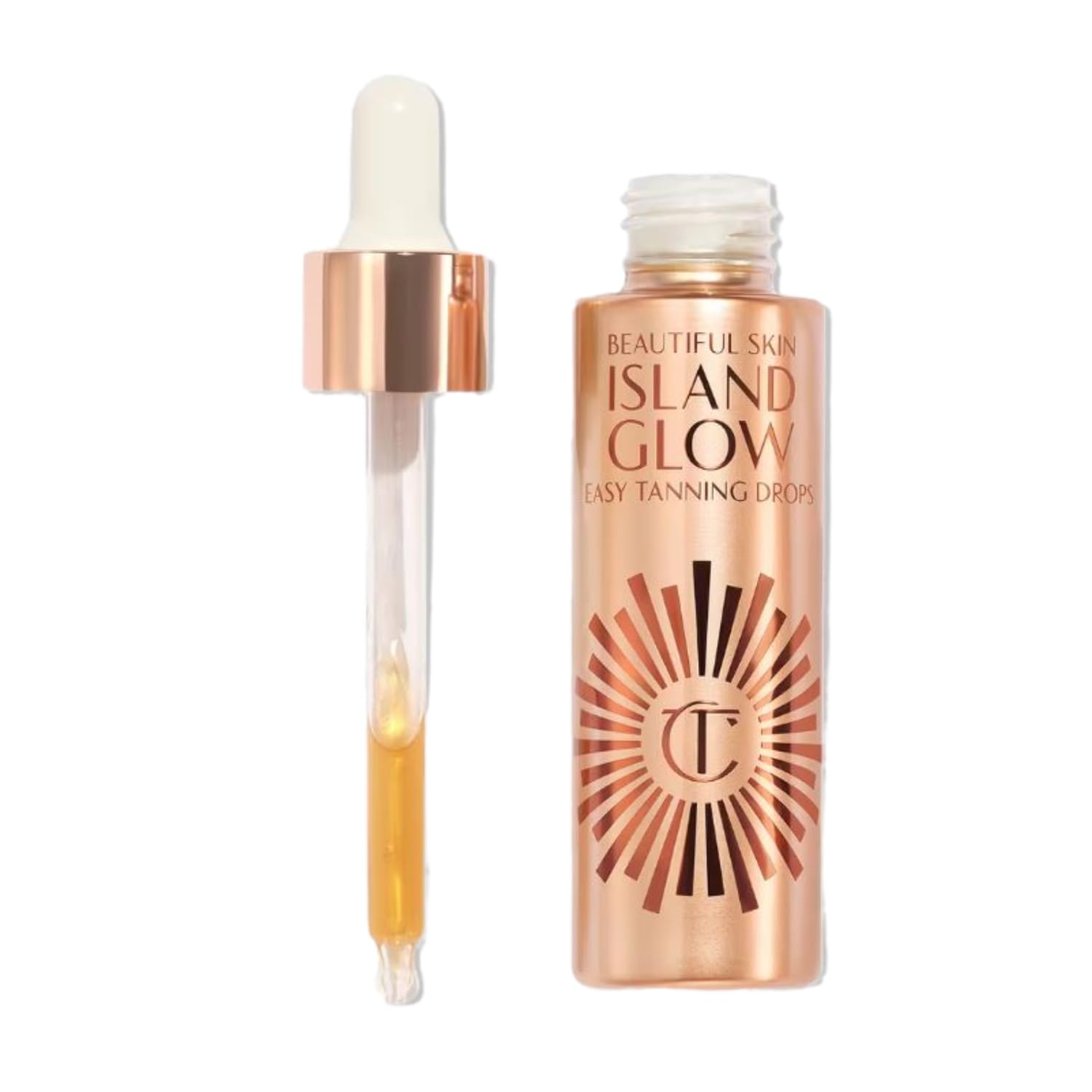 Charlotte Tilbury | Beautiful Skin Island Glow Easy Tanning Drops | Tan - Deep