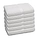 COMMERCIAL BASIC 6 PIECE BATH TOWEL SET BY MARTEX - 6 Bath Towels, Everyday Value, Home, Apartment, Gym, Pool, RV, Camp, Water Parks, Kids - Machine Washable, Absorbent, Economical - WHITE