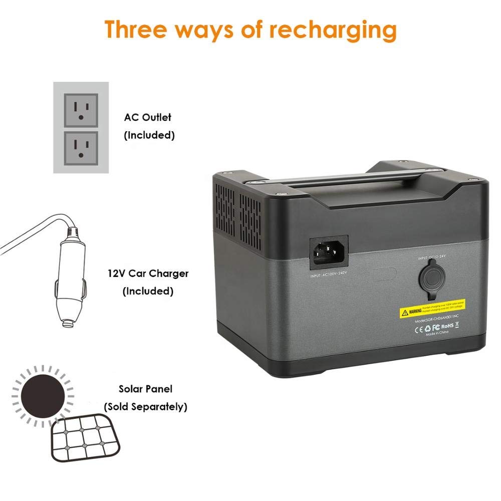 Amazon.com: Zonex 300W Portable Generator 288WH / 79200mAh ...