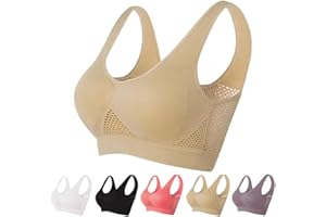 TUOETP Breathable Cool Liftup Air Bra, 2024 New Upgrade Full Support Sports Bra Large Size Lift Up Air Bra for Women