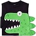 Gerber Graduates Baby Boys' Toddler 2 Pack Long Sleeve Tops, Dye Dino/Grey/Black Stripe, 4T